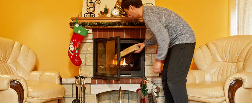 Rusted Metal Fireplace Restoration in Daytona Beach, Florida