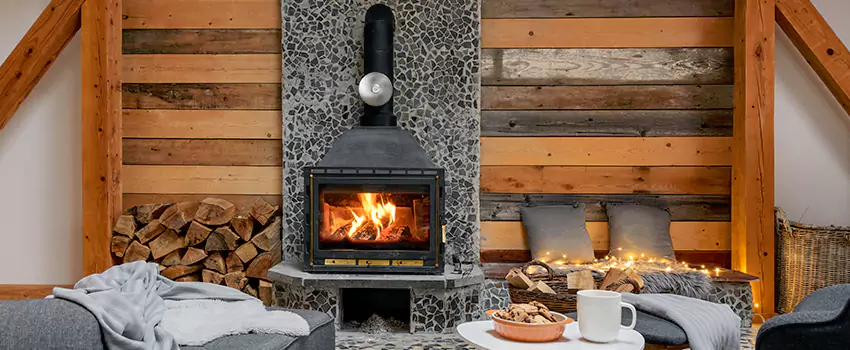 Thelin Hearth Products Direct Vent Gas Stove Fireplace Inspection in Daytona Beach, Florida